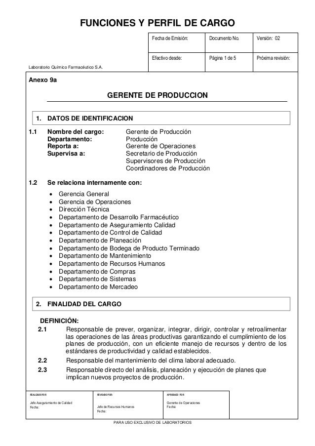 Anexo 9a gerente de produccion