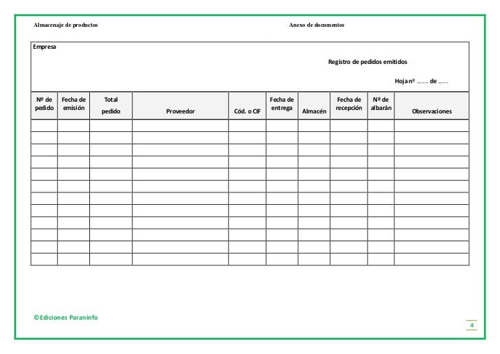 formato de entrega de mercancia en excel