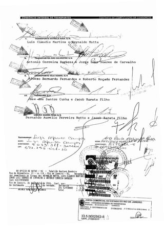 TRANSPORTE ESTRELA AZUL S/A. "
Luis Cláudio Martins ÿffieynaldo Motta
 TRANSPORTE VILA ISABEL S/A
'h&oriso Bernardo Fernandes e
TRANSURB S
Santos Cunha e Jacob Barata Filho
É?*""" VI/VCÃO SAENS PENA S/A
Fernando Aurelio Ferreira Ne.tto e J
Testemunhas
NOME NOME:
IDENTIDADE: IDENTIDADE
;bAÍizÀçÃb
89 OFICIO DE NOTAS / RJ - Tabeiilc Sustavc Bandeira
nua da Assesbleia, iô - ss 114 - Rio de Janeiro - RJ, Rercnhen
nfÍr®?|, ?e: REYNALDO HOTTfl. LLUS CLÁUDIO MARTINS
JuRSE LUIZ SOARES DE CARVALHO e ANTONIO CORREIA BARBOSA
Cod: 021339FD5B0D í
Rio de Janeiro. 2é de 2010. Conf .oor: " cs testesunhc ( lT da verdade. Serventia-ÿ; 15>3.__——, ' QZJlZL._ 302 TJ+FUNDQS : 4.SiHKiHtu butyfiWfcÿIRfiKjlj Totai : 19,08
mJsi
'FY80545
Nl«t
33.5.0002563-8DATA: 31/08/2010
 