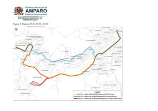 Figura 5. Trajetos 05.01, 05.02 e 05.03  