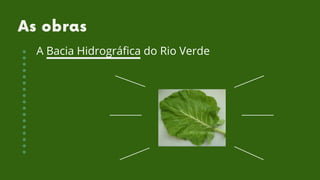 As obras
A Bacia Hidrográfica do Rio Verde
 