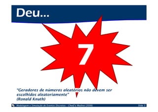 Geração de Números Aleatórios