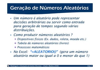 Geração de Números Aleatórios