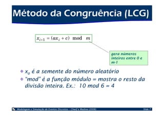 Geração de Números Aleatórios