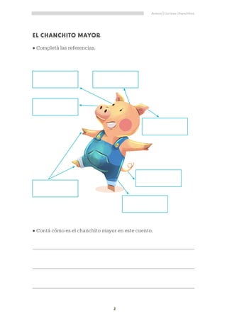 ANEXO Los tres chanchitos actividades para el aula | PDF