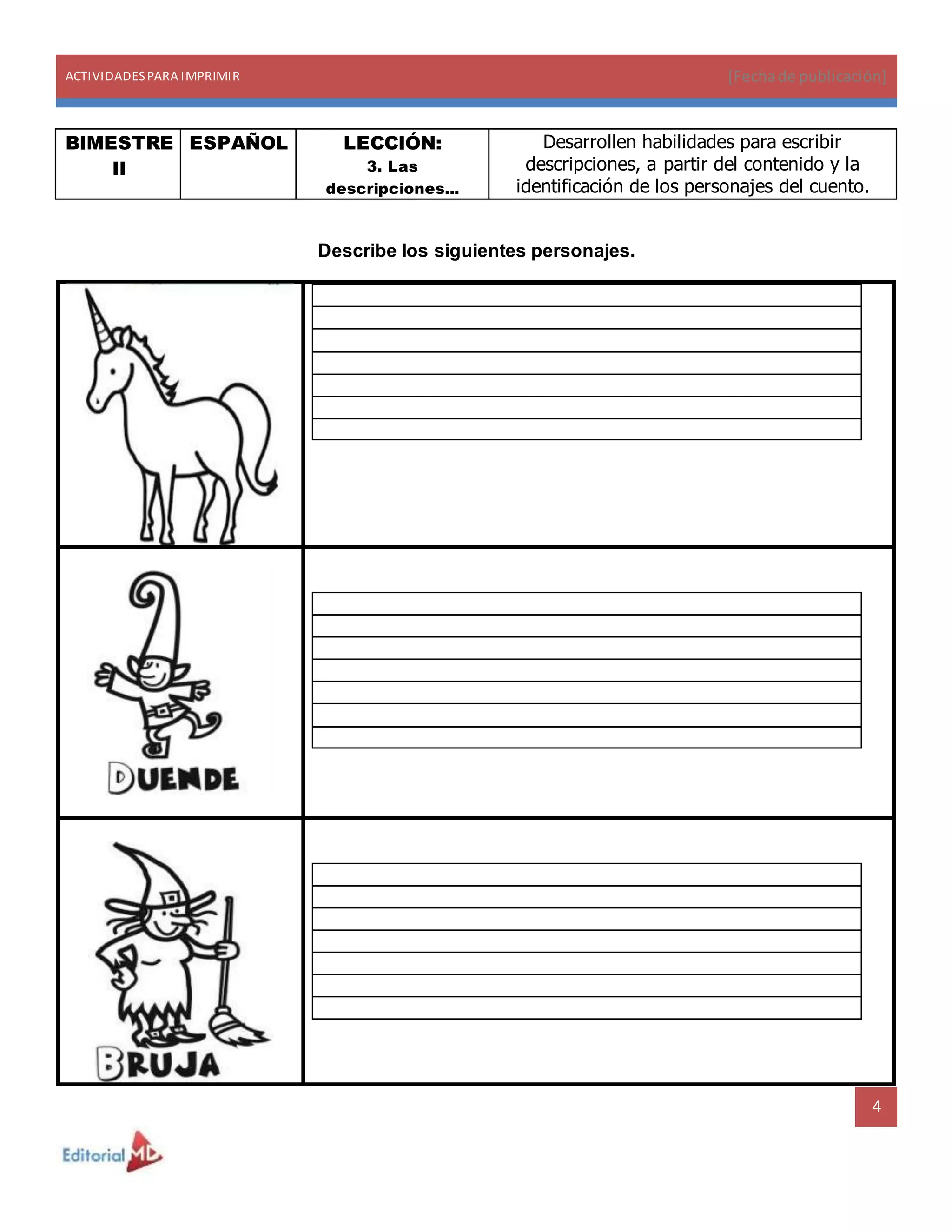 Actividades Para Nios De Segundo Grado De Primaria Para Imprimir