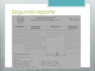 Segundo reporte