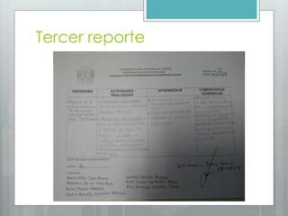 Tercer reporte