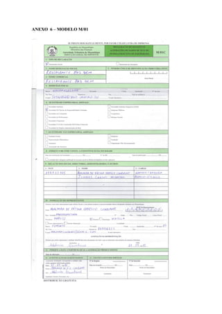 ANEXO 6 – MODELO M/01
 