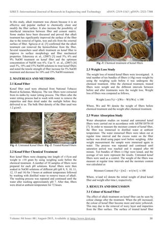 An experimental study on the effect of alkali treatment on properties ...