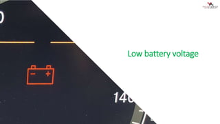 Low battery voltage
 