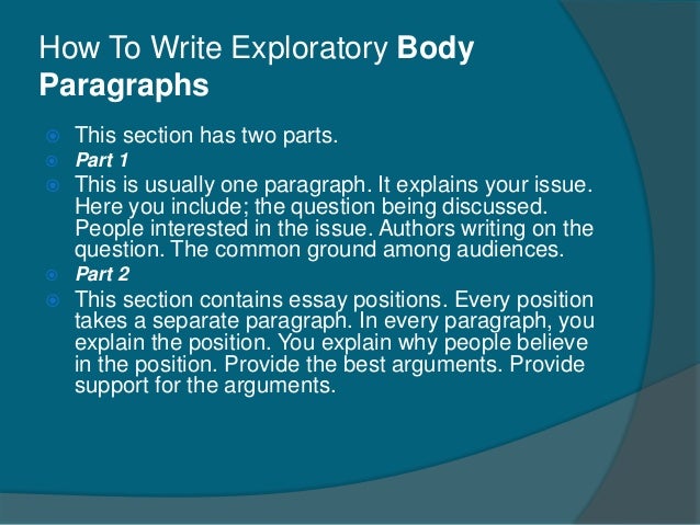 exploratory essay topics