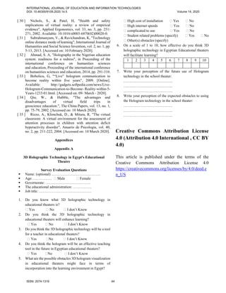 An Exploratory Study on The Use of 3d Hologram Visualization in Egypt's ...