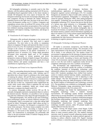 An Exploratory Study on The Use of 3d Hologram Visualization in Egypt's ...