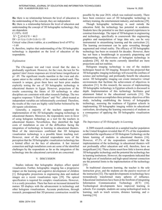 An Exploratory Study on The Use of 3d Hologram Visualization in Egypt's ...