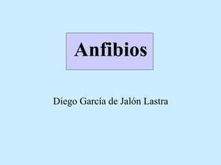 Anfibios
Diego García de Jalón Lastra
 