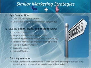 abercrombie and fitch competitors