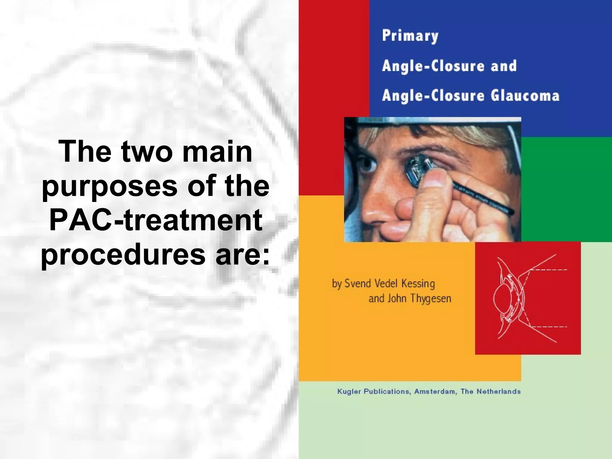 The two main purposes of the PAC-treatment procedures are: 