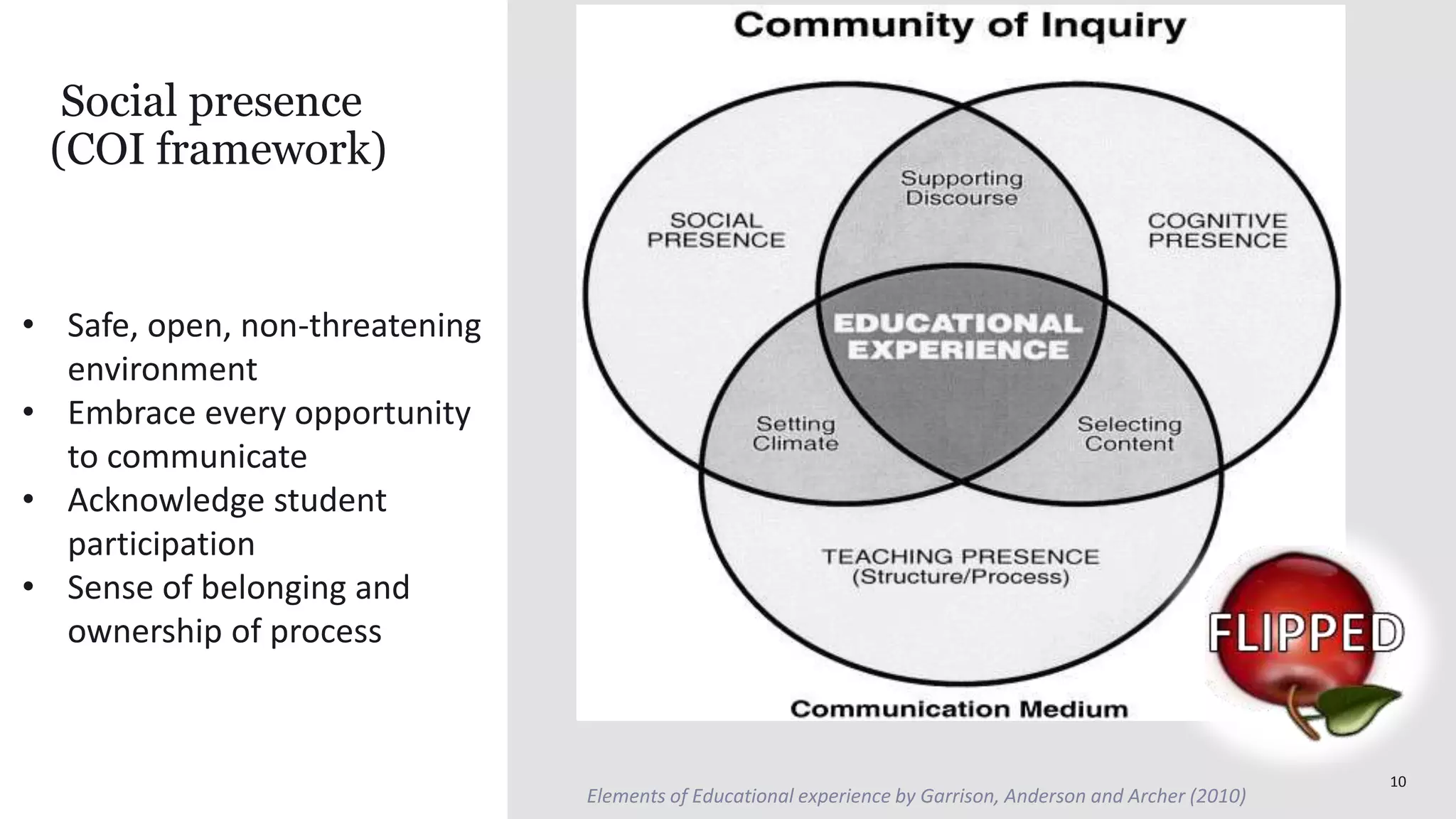 Experiences of flipping an online classroom: An appraisal using the ...