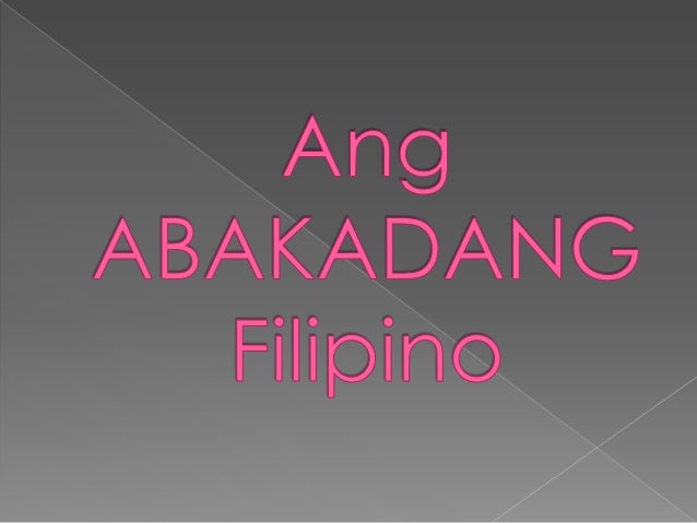 abakadang tagalog