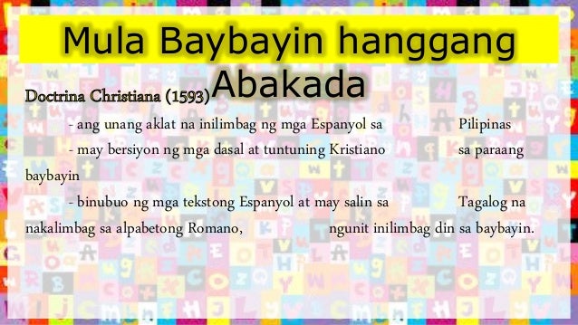 alpabetong filipino abakada ppt alpabetong filipino abakada ppt