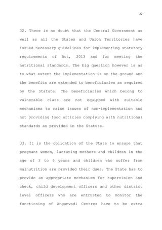 Anganwadi centre judgment