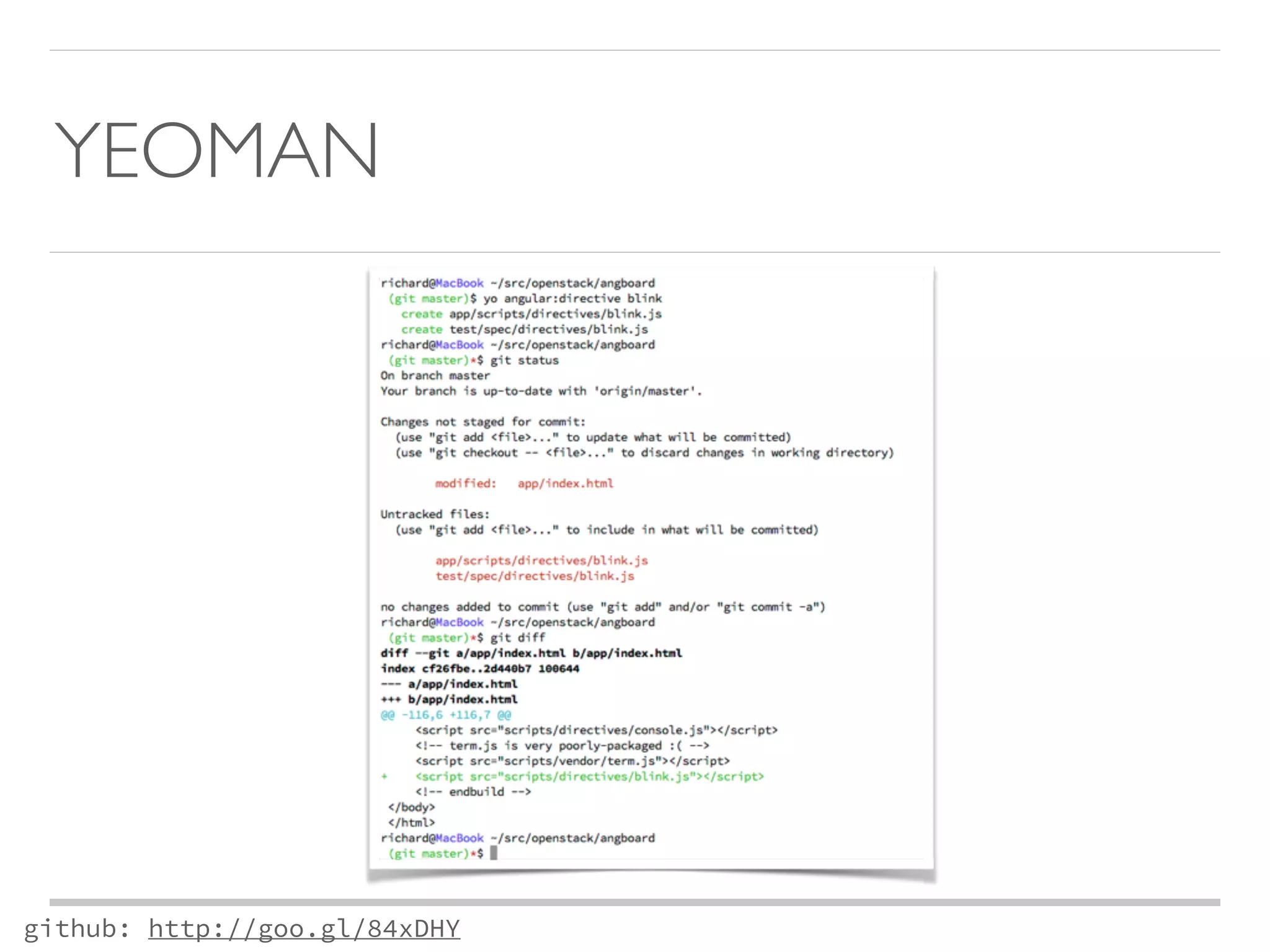 YEOMAN 
github: http://goo.gl/84xDHY 
 