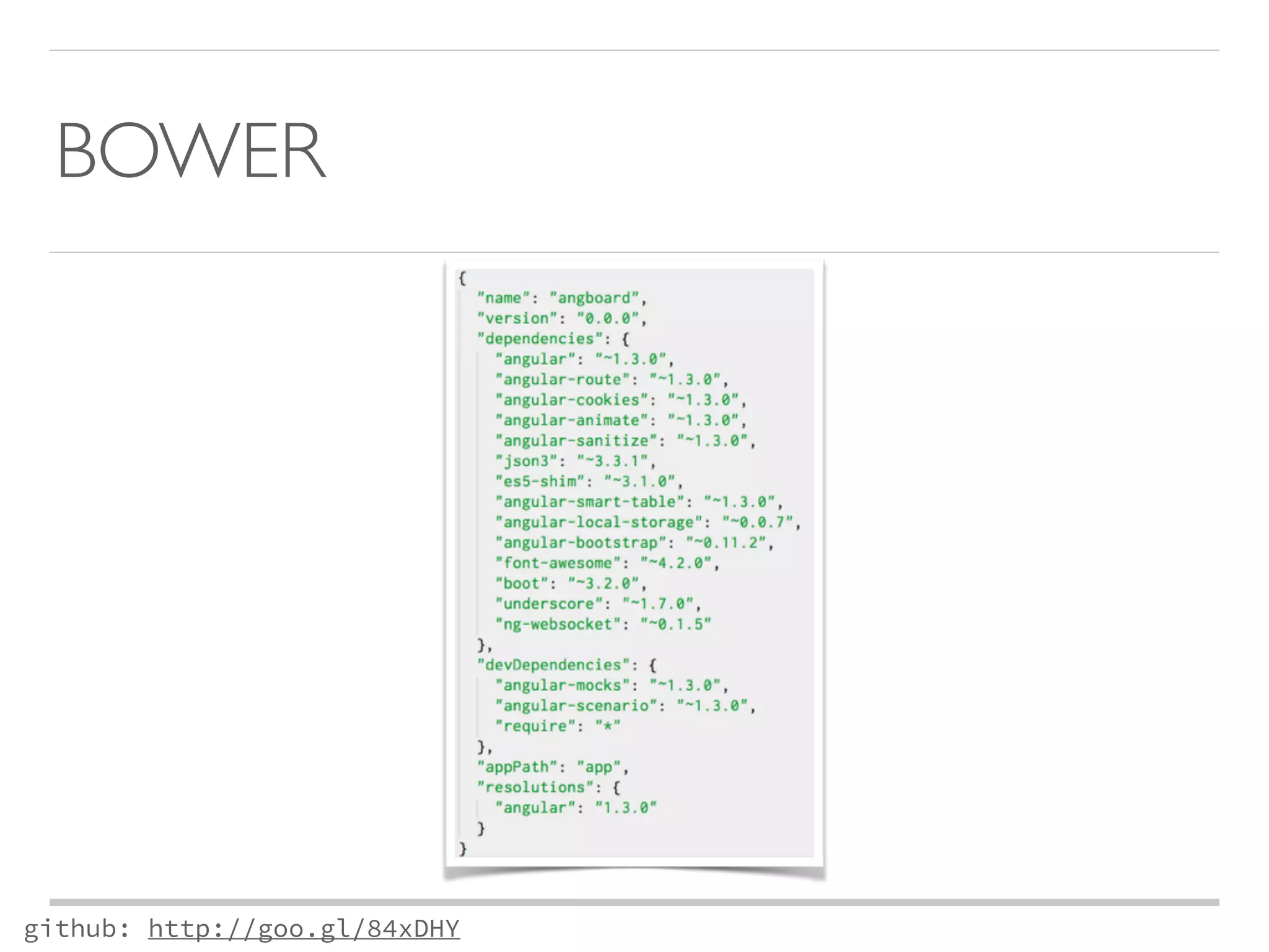 BOWER 
github: http://goo.gl/84xDHY 
 