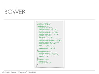 BOWER 
github: http://goo.gl/84xDHY 
 