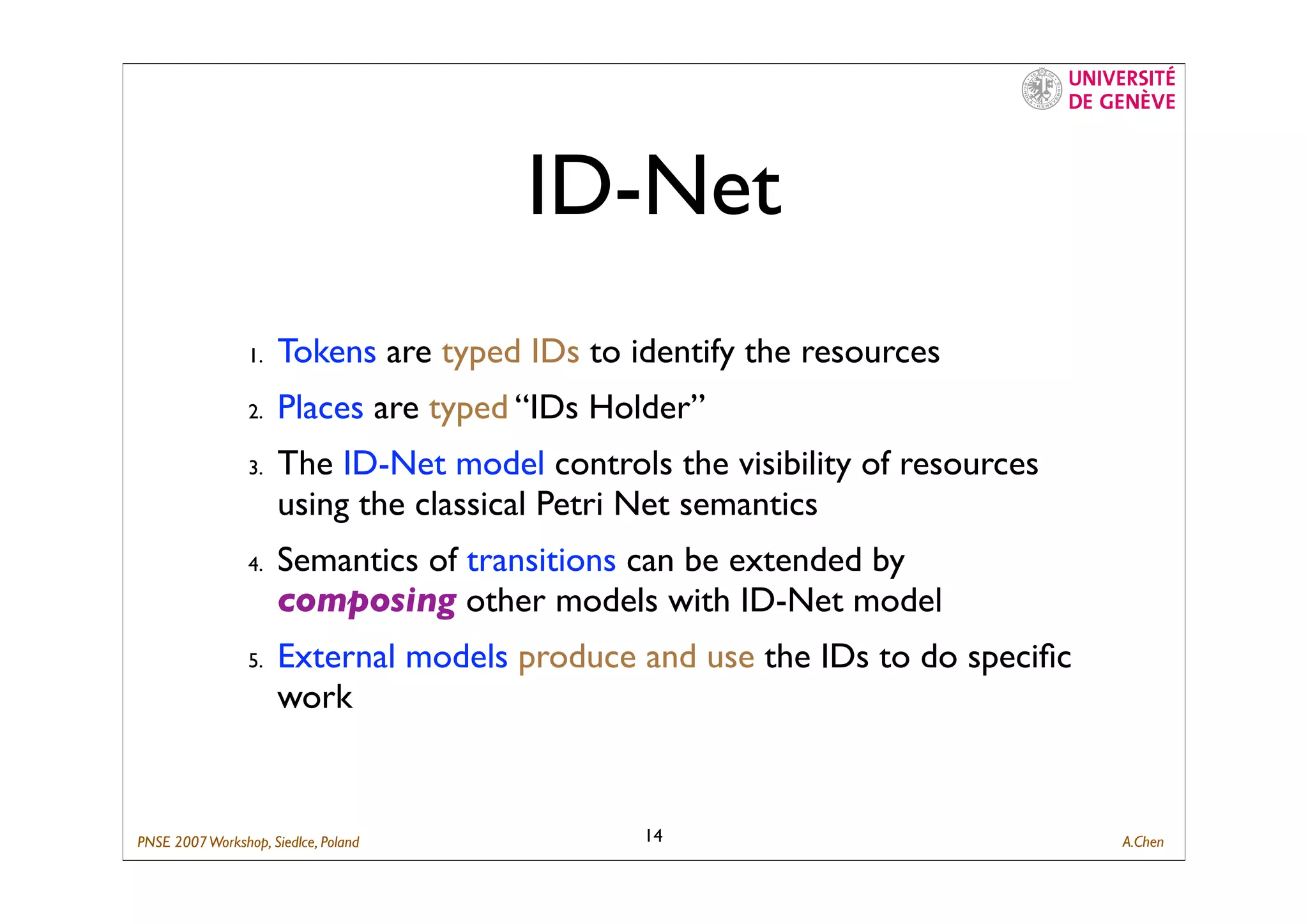 Composing Business Process with ID-Net