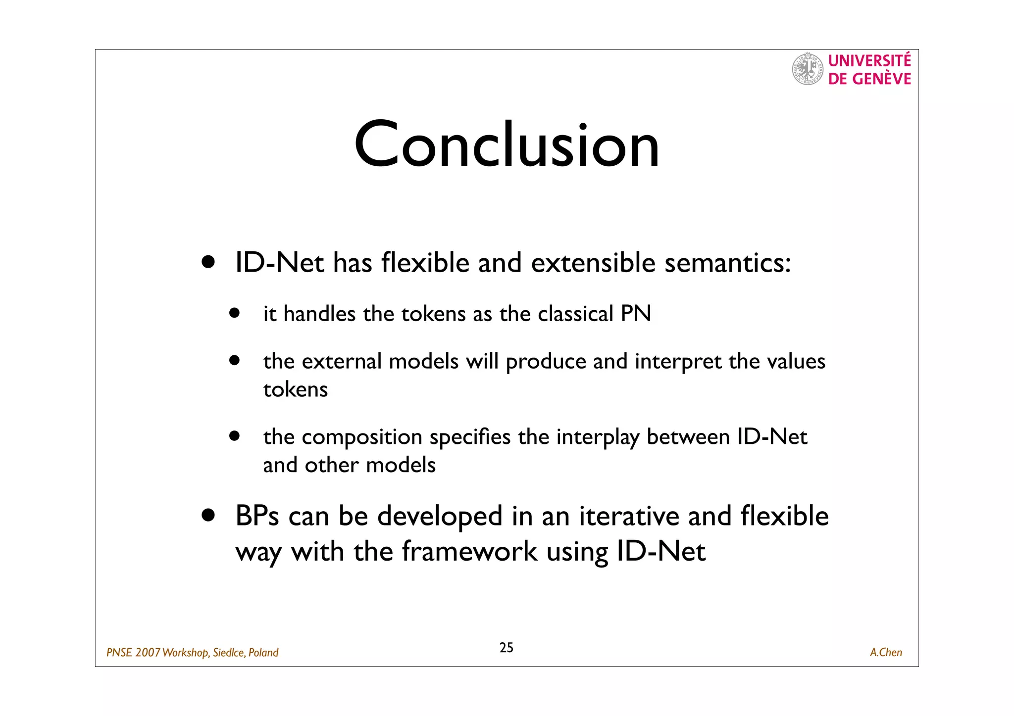 Composing Business Process with ID-Net