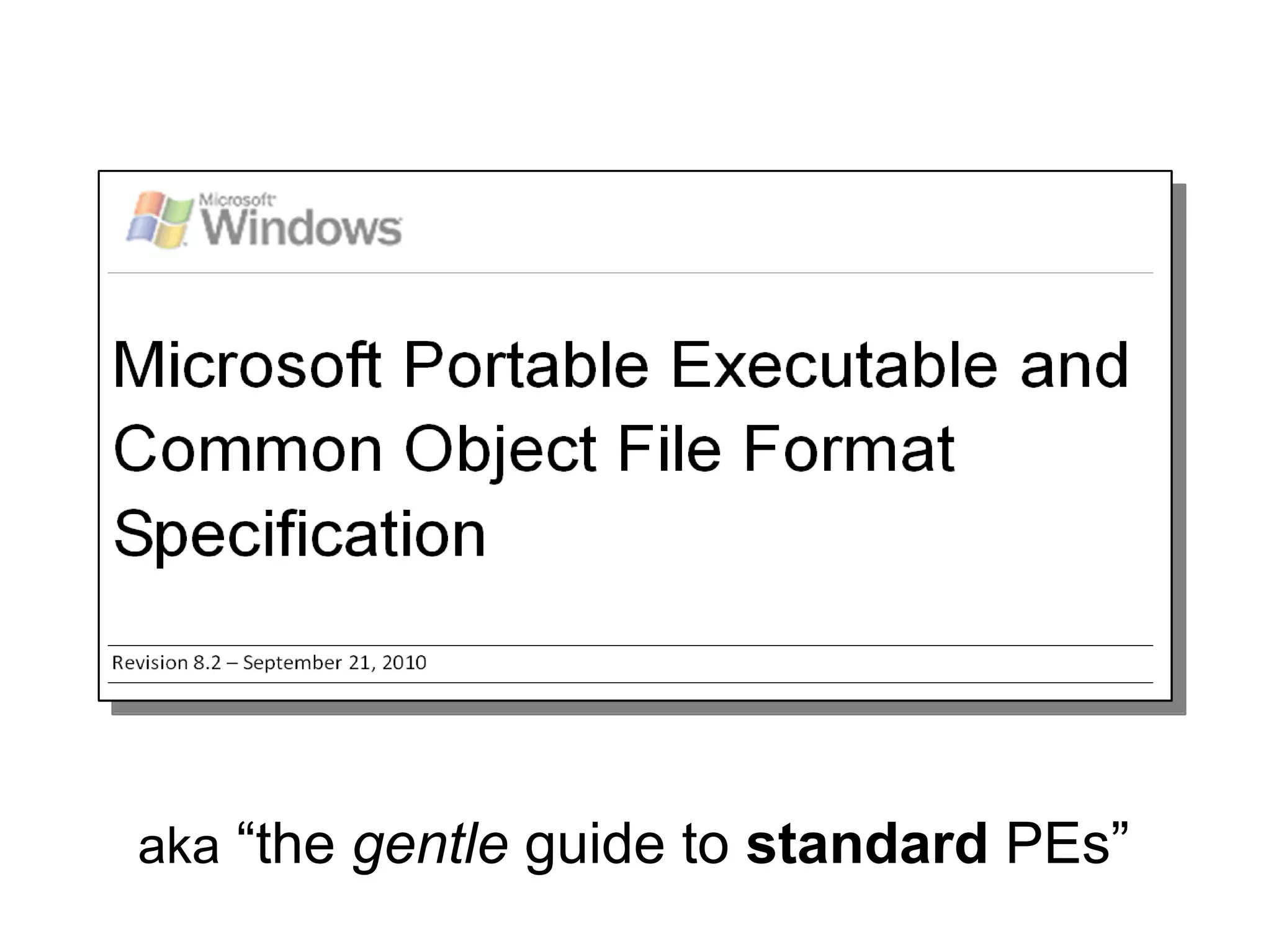 aka “the gentle guide to standard PEs”
 