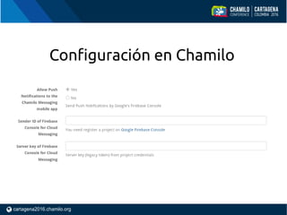 Configuración en Chamilo
 