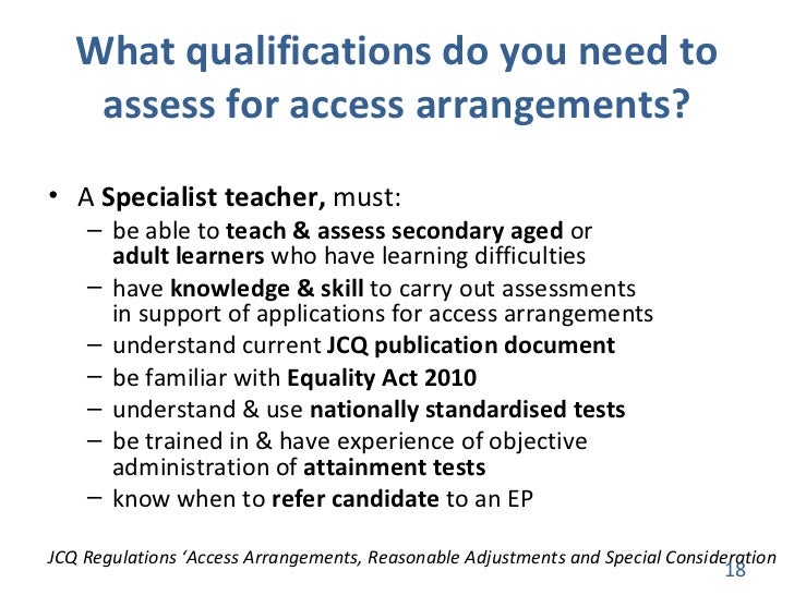 what qualifications do you have