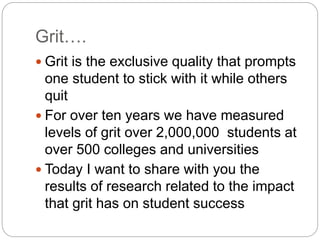 Grit Test Angela duckworth | PPTX