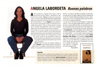 Angela Labordeta. Buenas palabras (libro Rapitán, 1997)
