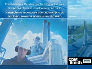 Possibilidades e Desafios das Tecnologias P+L para
Gestão dos Efluentes Industriais em São Paulo
A INSERÇÃO DAS TECNOLOGIAS DE P+L NO CONTEXTO DA
GESTÃO DOS EFLUENTES INDUSTRIAIS EM SÃO PAULO Maio de 2013
Angela Machado
3systems
 