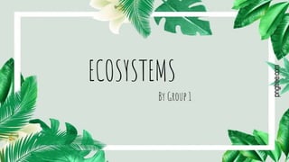 ECOSYSTEMS
By Group 1
 
