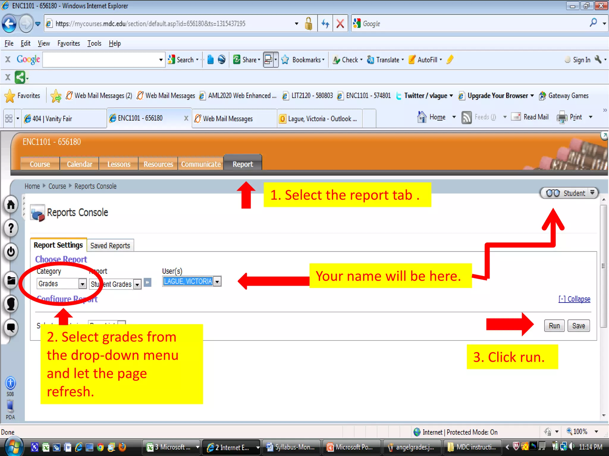 How to Run a Grade Report in Angel