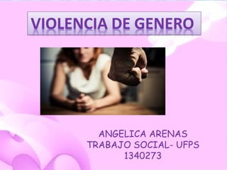 ANGELICA ARENAS
TRABAJO SOCIAL- UFPS
1340273
 
