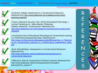 Lesson 17: Assessment in a constructivist technology-supported learning ...