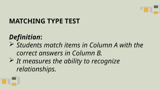 Comprehensive Guide to Developing and Constructing Objective Tests | PPTX