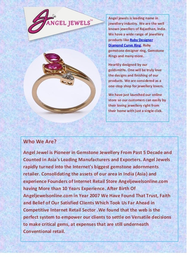 Beautiful Ruby designer diamond curve ring