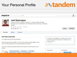 Your Personal Proﬁle
 