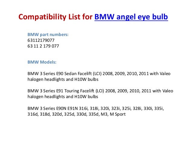 BMW Part Numbers >> E90 Lci Angel Eyes By Xenonplanet BMW Part Numbers >> E90 Lci Angel Eyes By Xenonplanet