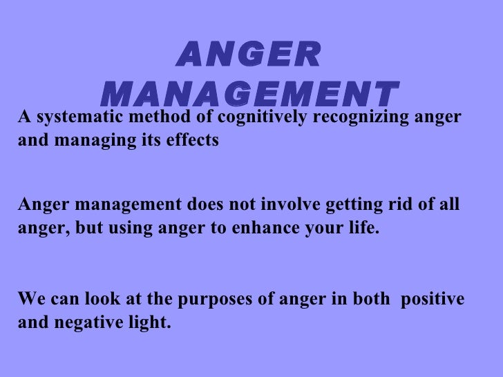 Anger management