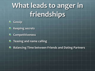Signs of anger turning into Hate You  often think about the person you’re angry atYou burn inside when someone even mentions the persons name You feel a need to tell other how you were hiurt, wanting them to feel your  anger tooYou start seeing yourself as completely innocent and the other person as totally at fault, instead of admitting your role in the problem