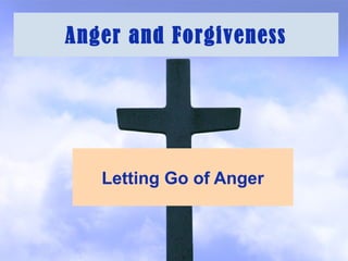 Anger and Forgiveness 
Letting Go of Anger 
 