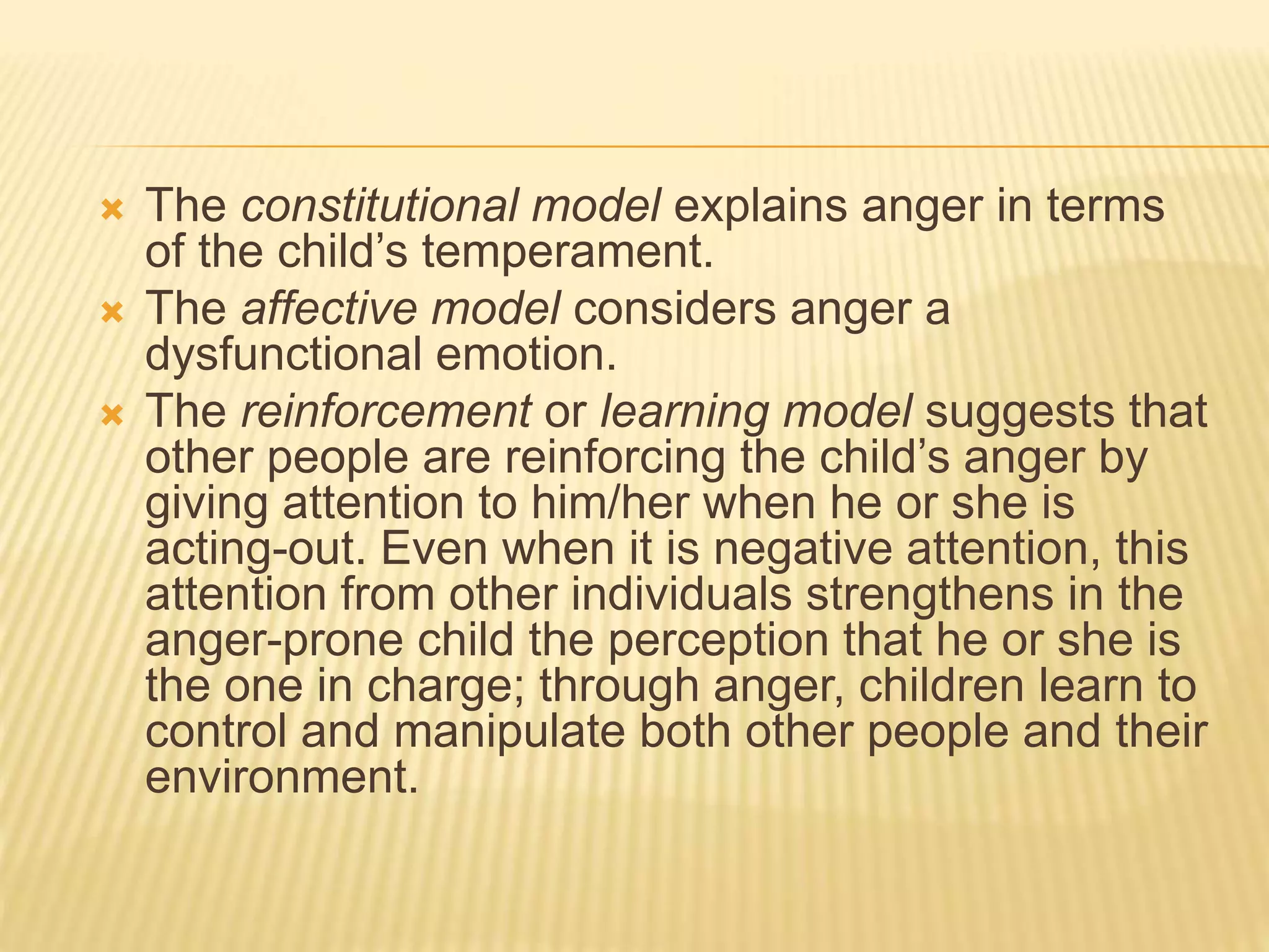 Anger Management for Children | PPTX