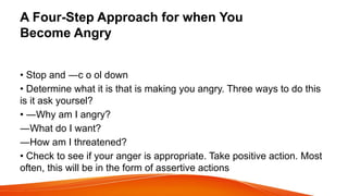 Anger Management.UNIT 4 B.pptx anger management | PPTX